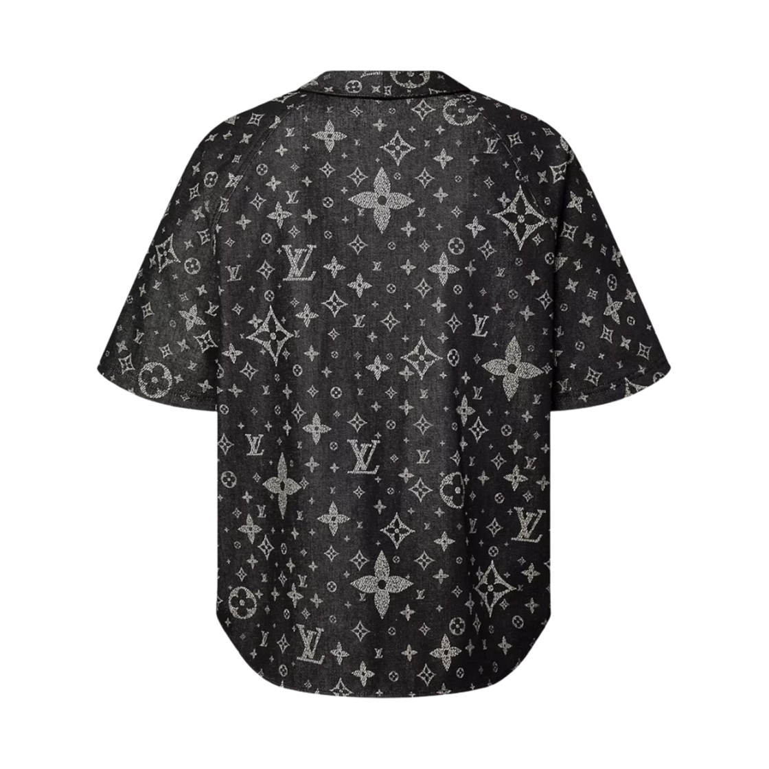 루이비통 모노그램 데님 베이스볼 셔츠 블랙(Louis Vuitton Monogram Denim Baseball Shirt Black) - 2