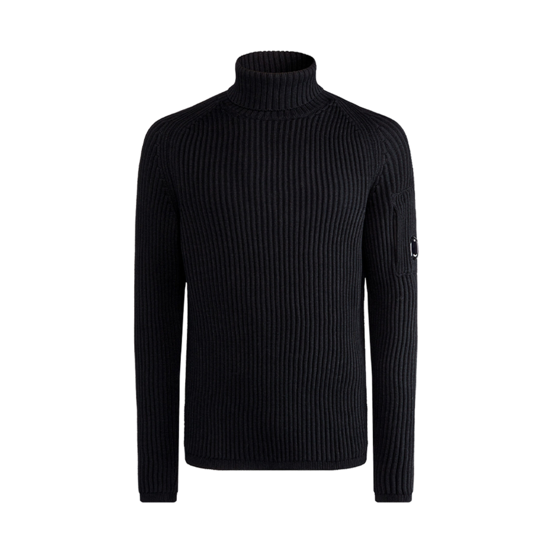 C.P. 컴퍼니 리울 터틀넥 니트 블랙 - 23FW(C.P. Company Re-Wool Turtleneck Knit Black - 23FW) - 1