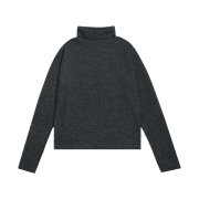 Safarispot Women 1/2 Basic Safari Nep Turtle Neck Speckled Black