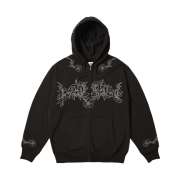 Palace Flexus Zip Hood Black - 24SS
