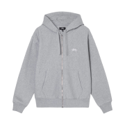Stussy Overdyed Zip Hoodie Grey Heather 2021