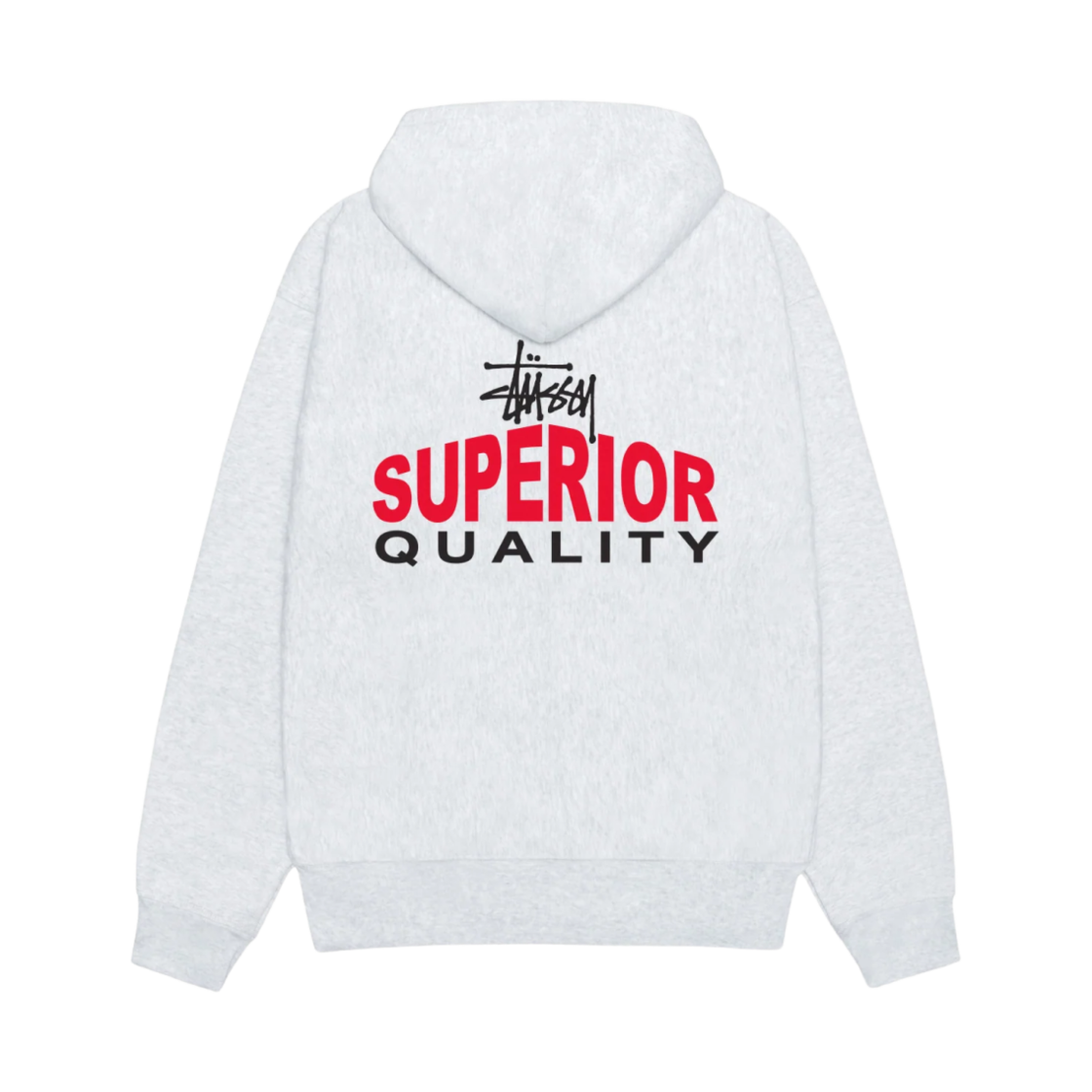 스투시 슈페리어 퀄리티 집 후디 애쉬 헤더(Stussy Superior Quality Zip Hoodie Ash Heather) - 1