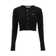 (W) Vivienne Westwood Bea Cropped Cardigan Black