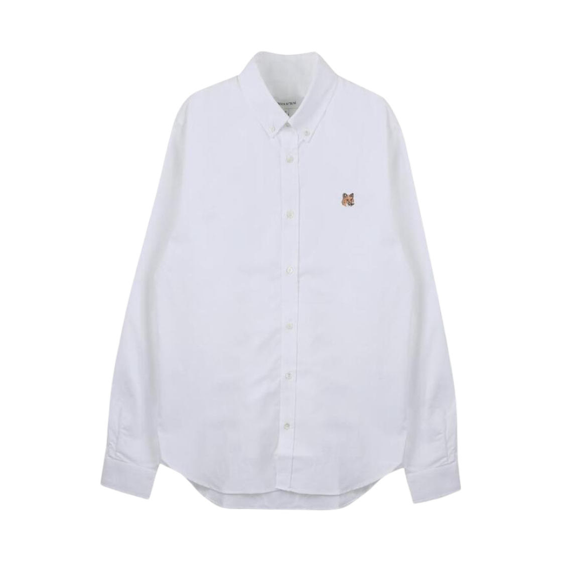 메종 키츠네 미니 폭스 헤드 클래식 BD 셔츠 화이트(Maison Kitsune Mini Fox Head Classic BD Shirt White) - 1