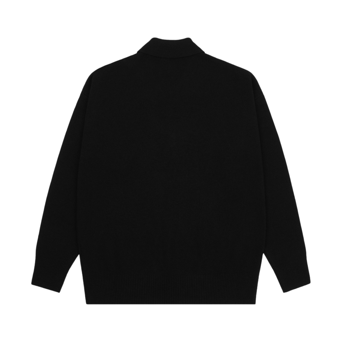 아미 스몰 하트 로고 울 폴로 블랙(AMI de Coeur Wool Polo Black) - 2