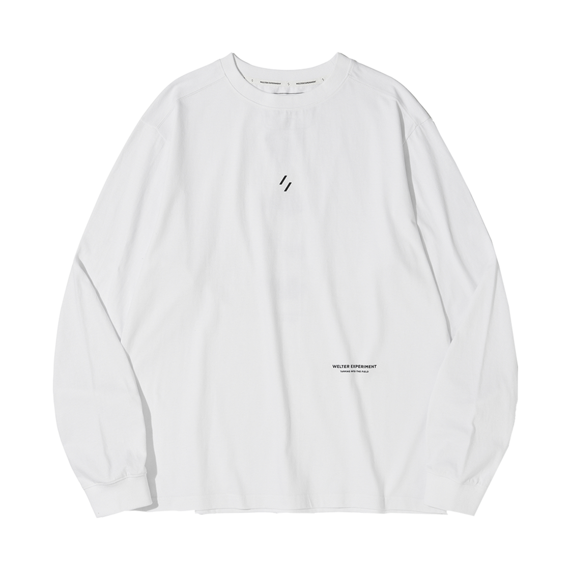 WLT039 Welter Experiment Welter Experiment Sensu Long Sleeve T-Shirt White