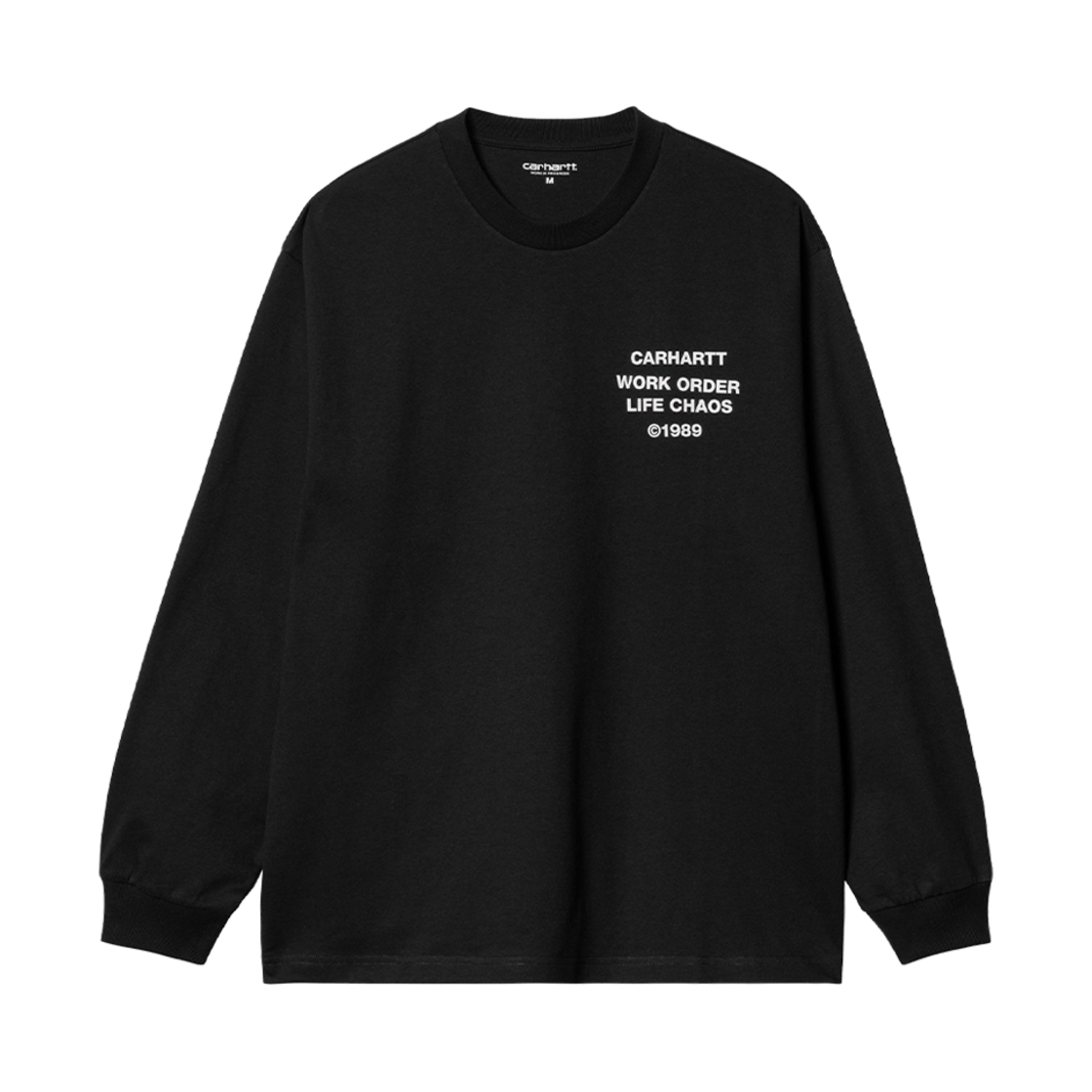 칼하트 WIP 리버스 해머 롱슬리브 티셔츠 블랙(Carhartt WIP Reverse Hammer Long Sleeve T-Shirt Black)