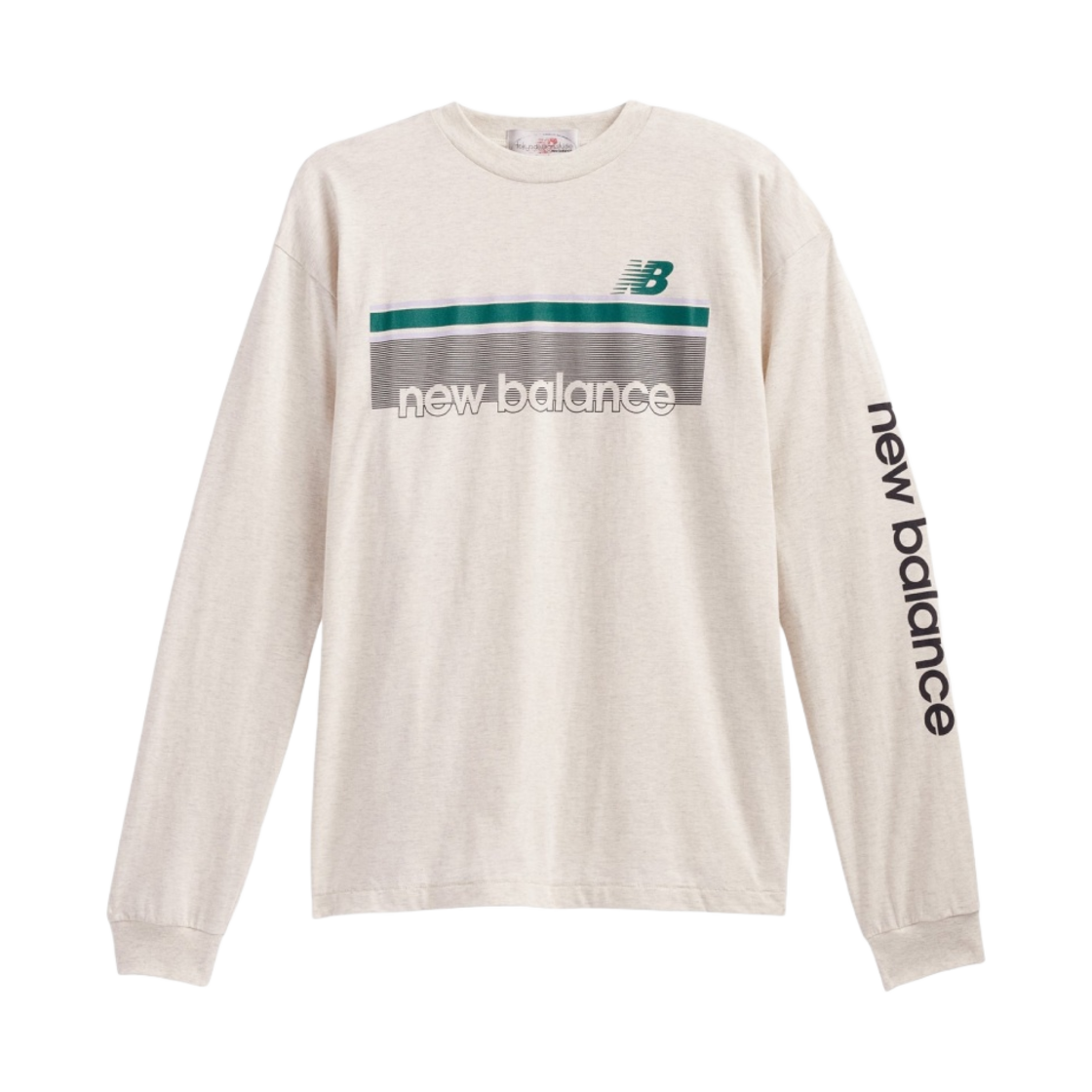 뉴발란스 x 오라리 아카이브 그래픽 롱슬리브 티셔츠 헤더 그레이(New Balance x Auralee Archive Graphic Long Sleeve T-Shirt Heather Grey) - 1