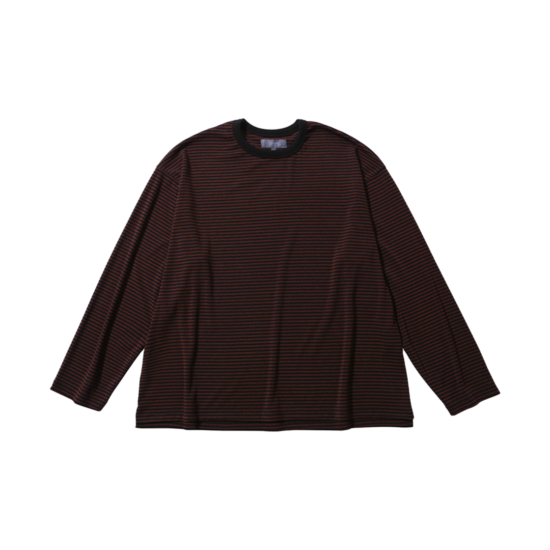 BAL046 Ballute Dusty Stripe LS T-Shirt Black Red