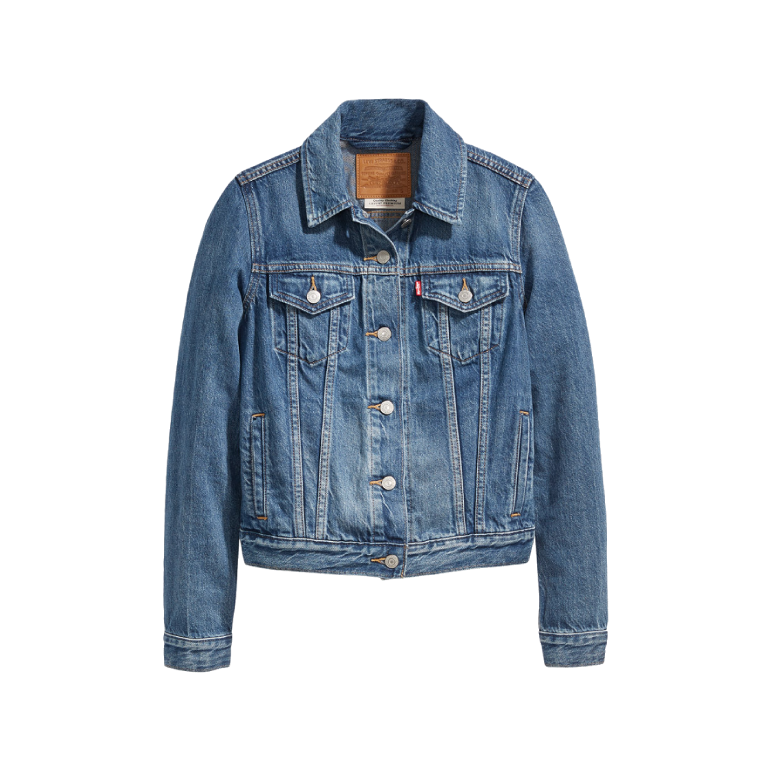 리바이스 우먼 오리지널 트러커 미디엄 인디고(Levi's Women Original Trucker Jacket Medium Indigo)