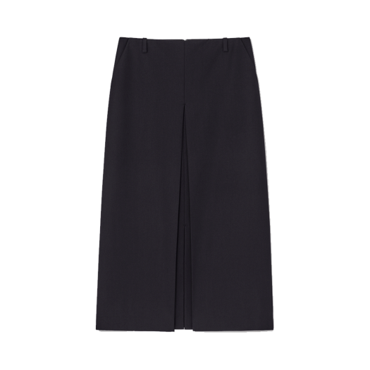 P0000EKY Kindersalmon Women lsaac Wool Skirt Dark Navy