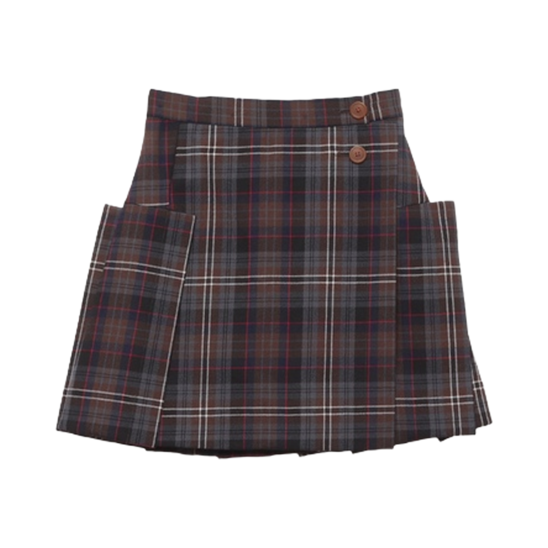 506853919 (W) Vivienne Westwood Tartan Check Mini Skirt Brown