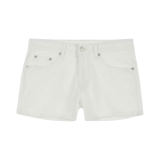 (W) Deinet Summer Denim Shorts in White