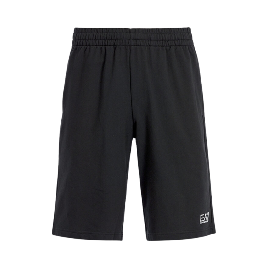 8NPS02PJ05Z1200 Emporio Armani EA7 Logo Print Cotton Shorts Black