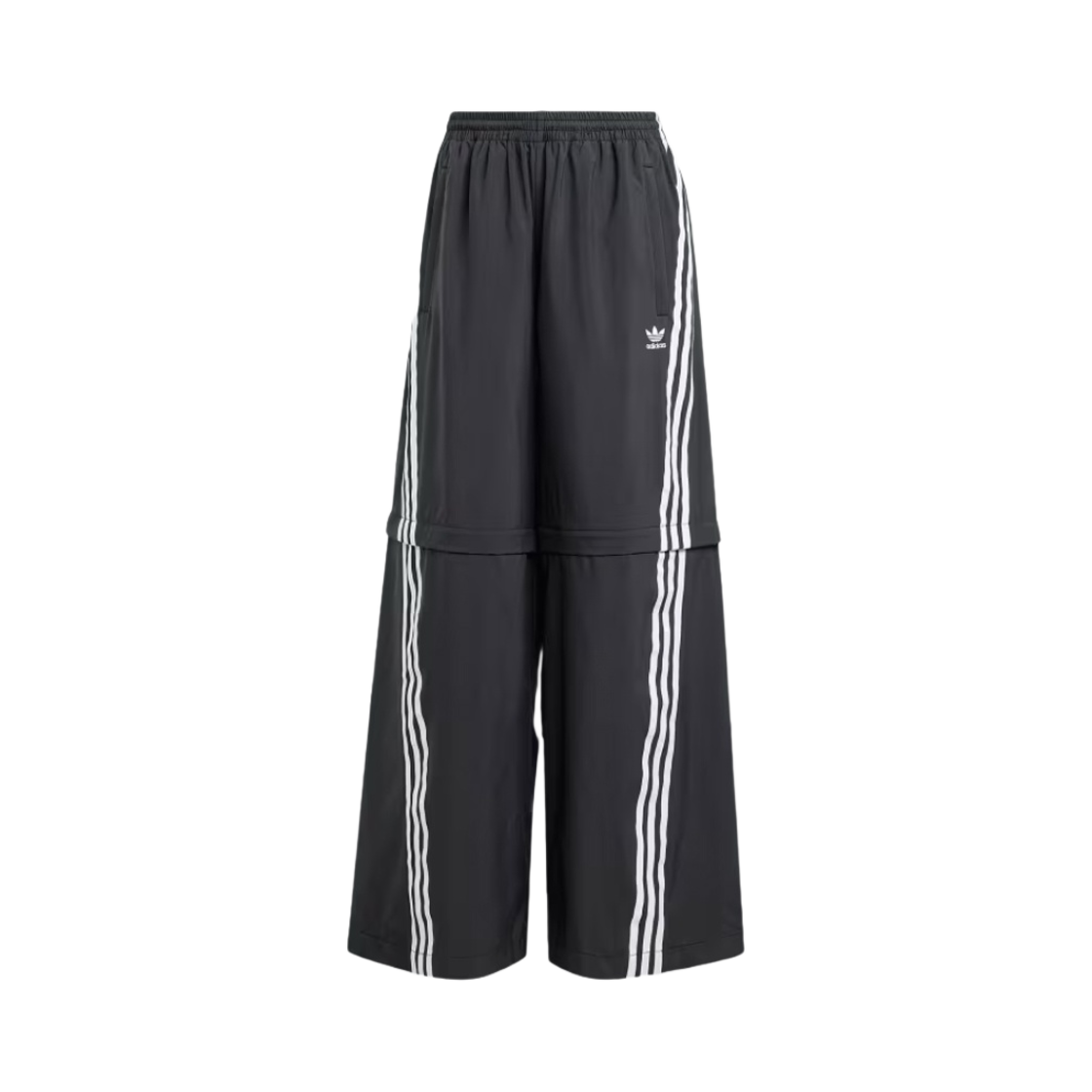 JM9254 (W) Adidas Adilenium Season 2 Oversized Zip Off Track Pants Gender Neutral Black - KR Sizing