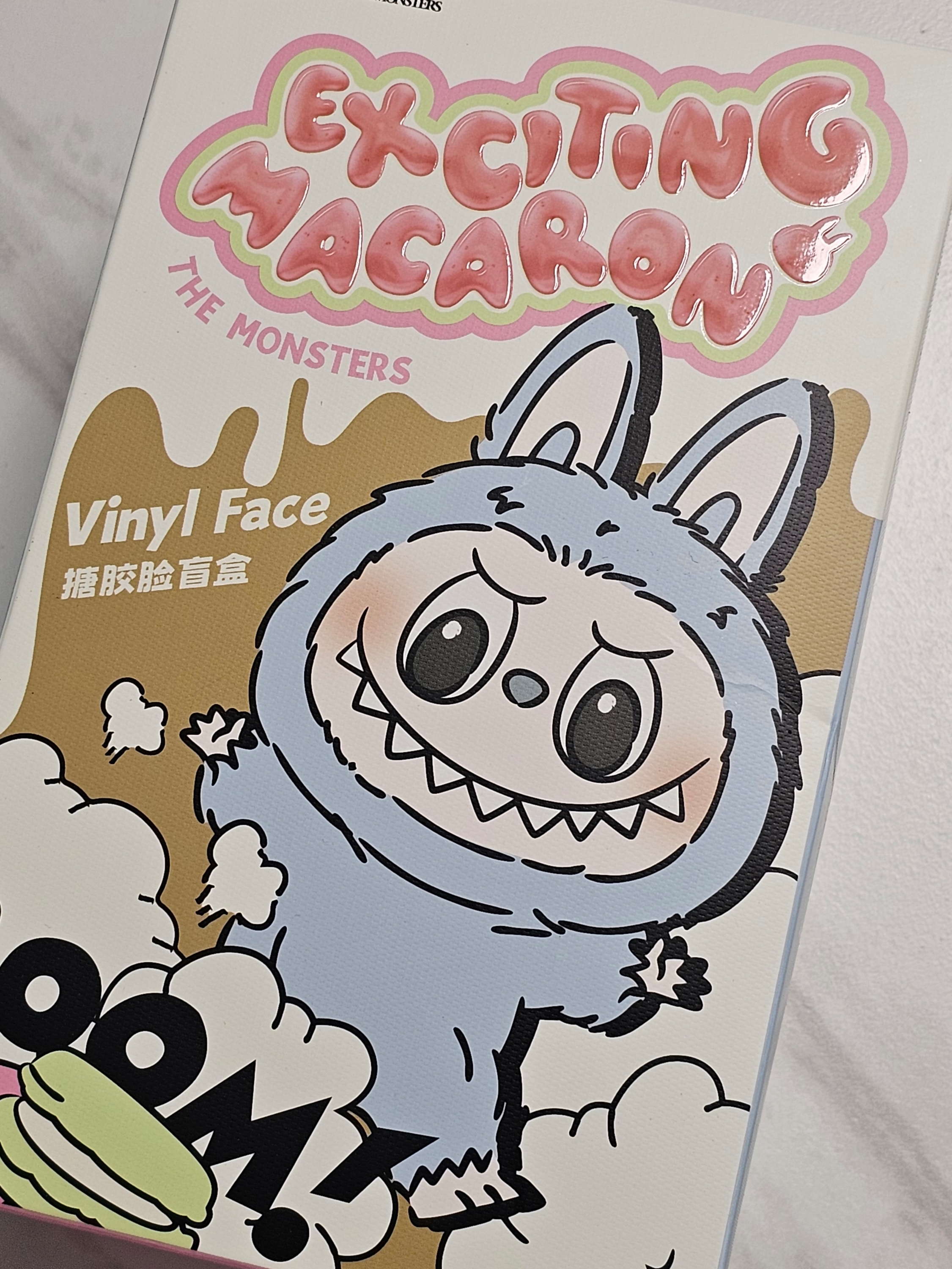 Pop Mart The Monsters Labubu Tasty Macarons Series Sealed Case (1 Blind Box), Pop Mart Labubu The Monsters Labubu Tasty Macarons Series Soymilk Keyring 착용 스타일 - 1