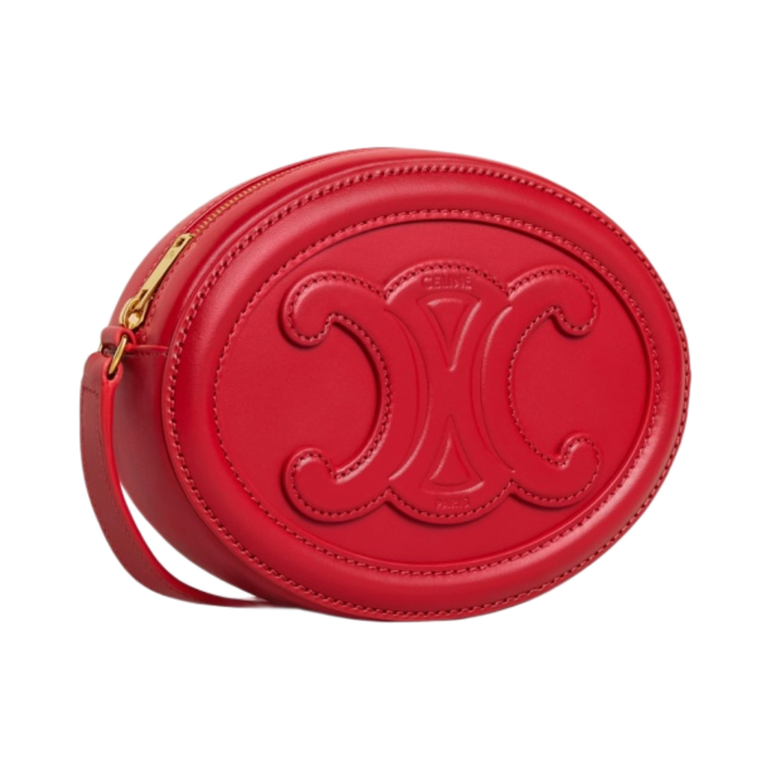 셀린느 스무스 카프스킨 크로스바디 오발 퍼스 레더 트리옹프 레드(Celine Crossbody Oval Purse Cuir Triomphe in Smooth Calfskin Red) - 2