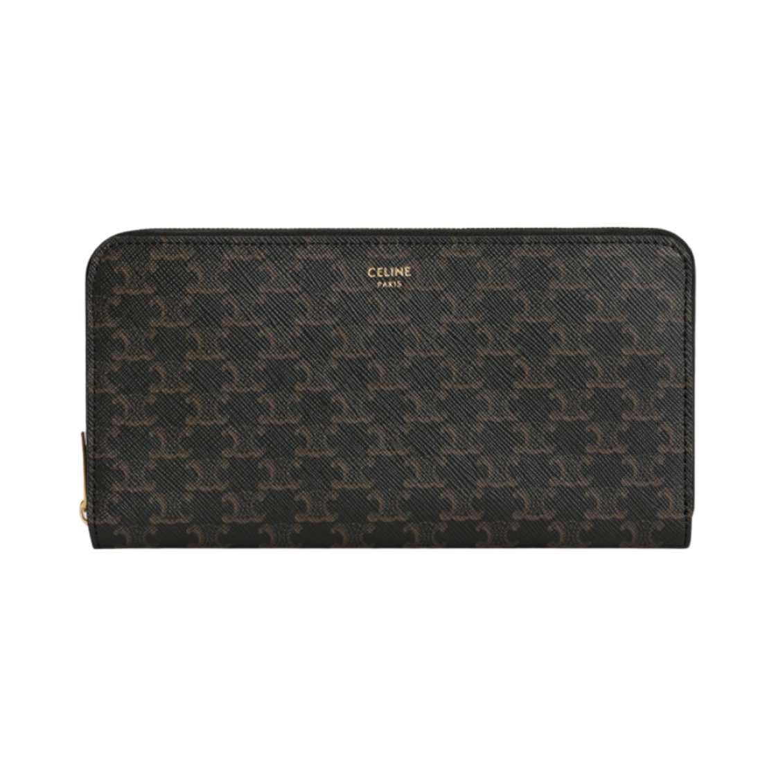 셀린느 트리옹프 캔버스 라지 지퍼 지갑 블랙(Celine Large Zipped Wallet in Triomphe Canvas Black) - 1