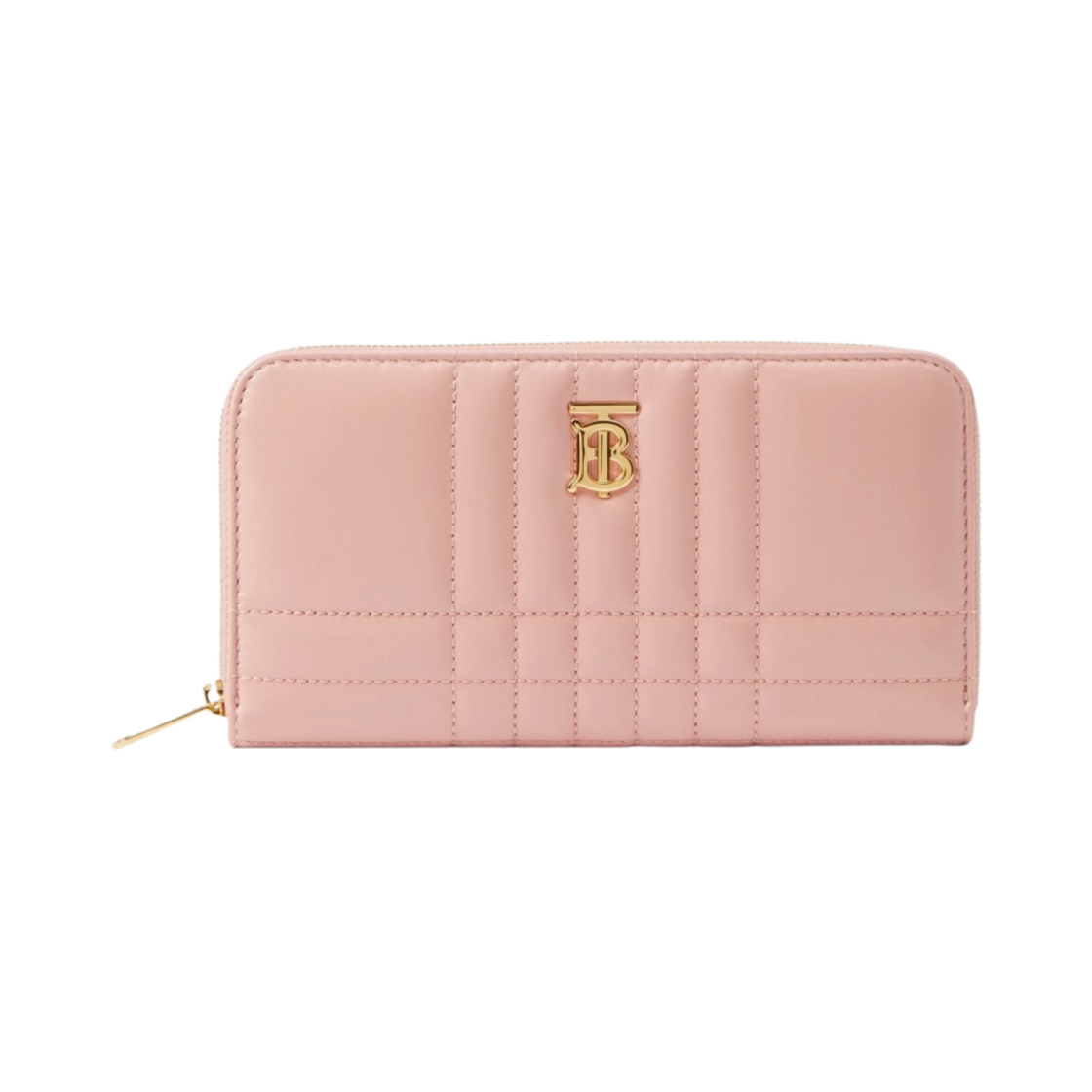 버버리 퀼팅 레더 롤라 집어라운드 지갑 더스티 핑크(Burberry Quilted Leather Lola Ziparound Wallet Dusky Pink) - 2