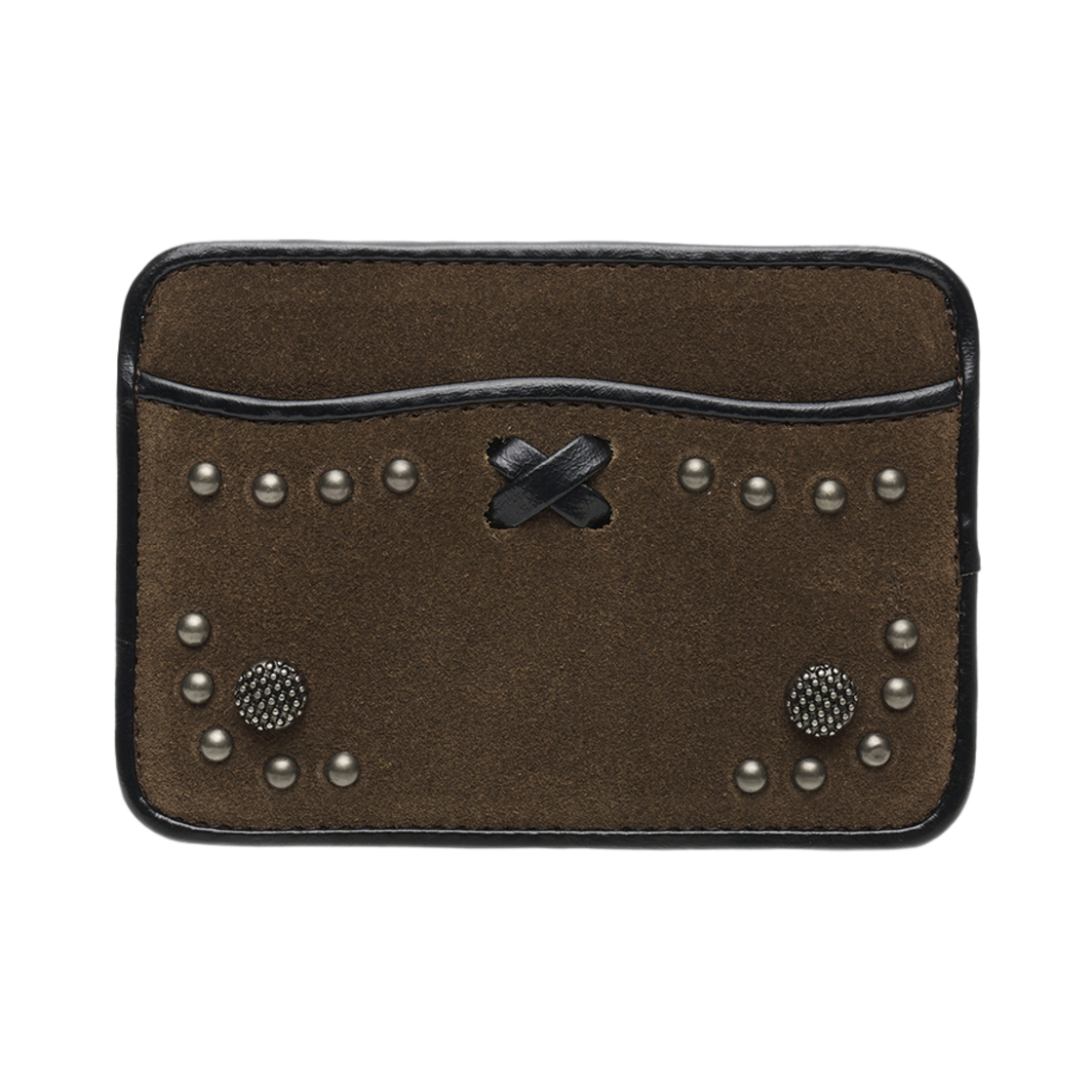 L09D6170914 Le Masque Abo Western Slim Card Wallet Brown