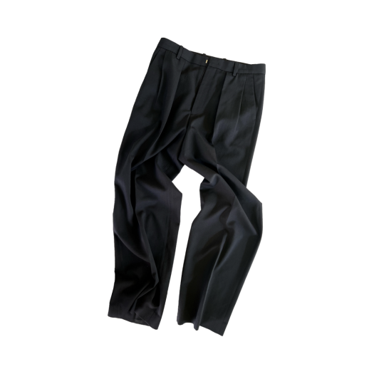 TU23PT2BL Temporary Universe Wide Fit Long Pants Black