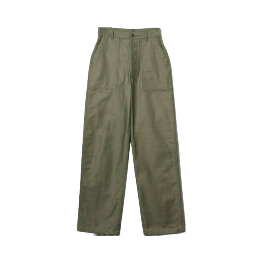 하이크 백 새틴 베이커 팬츠 올리브 드랩(Hyke Back Satin Baker Pants Olive Drab)