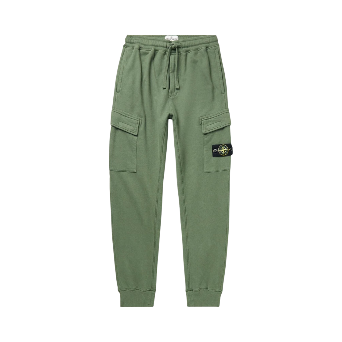 스톤 아일랜드 645720 코튼 플리스 가먼트 다이드 카고 팬츠 올리브 그린 - 22FW(Stone Island 64720 Cotton Fleece Garment Dyed Cargo Pants Olive Green - 22FW) - 1