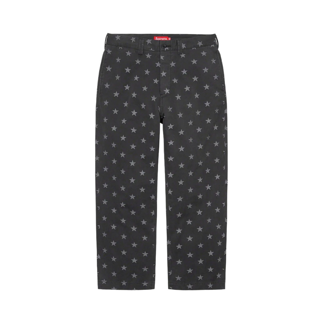 슈프림 치노 팬츠 블랙 스타 - 22SS(Supreme Chino Pants Black Stars - 22SS) - 2