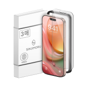 SINJIMORU Anti-Glare Matte Fingerprint-Resistant Coated Tempered Glass Screen Protector iPhone 17 16 15 14 13 12 Mini Plus Pro Max