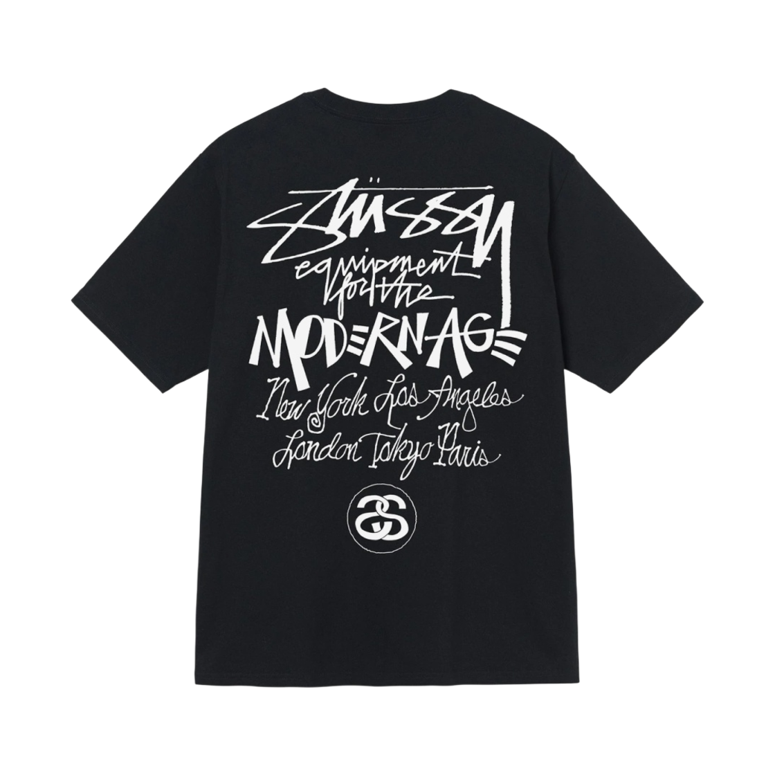 스투시 모던 에이지 티셔츠 블랙