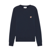 Maison Kitsune Fox Head Patch Regular Sweatshirt Ink Blue