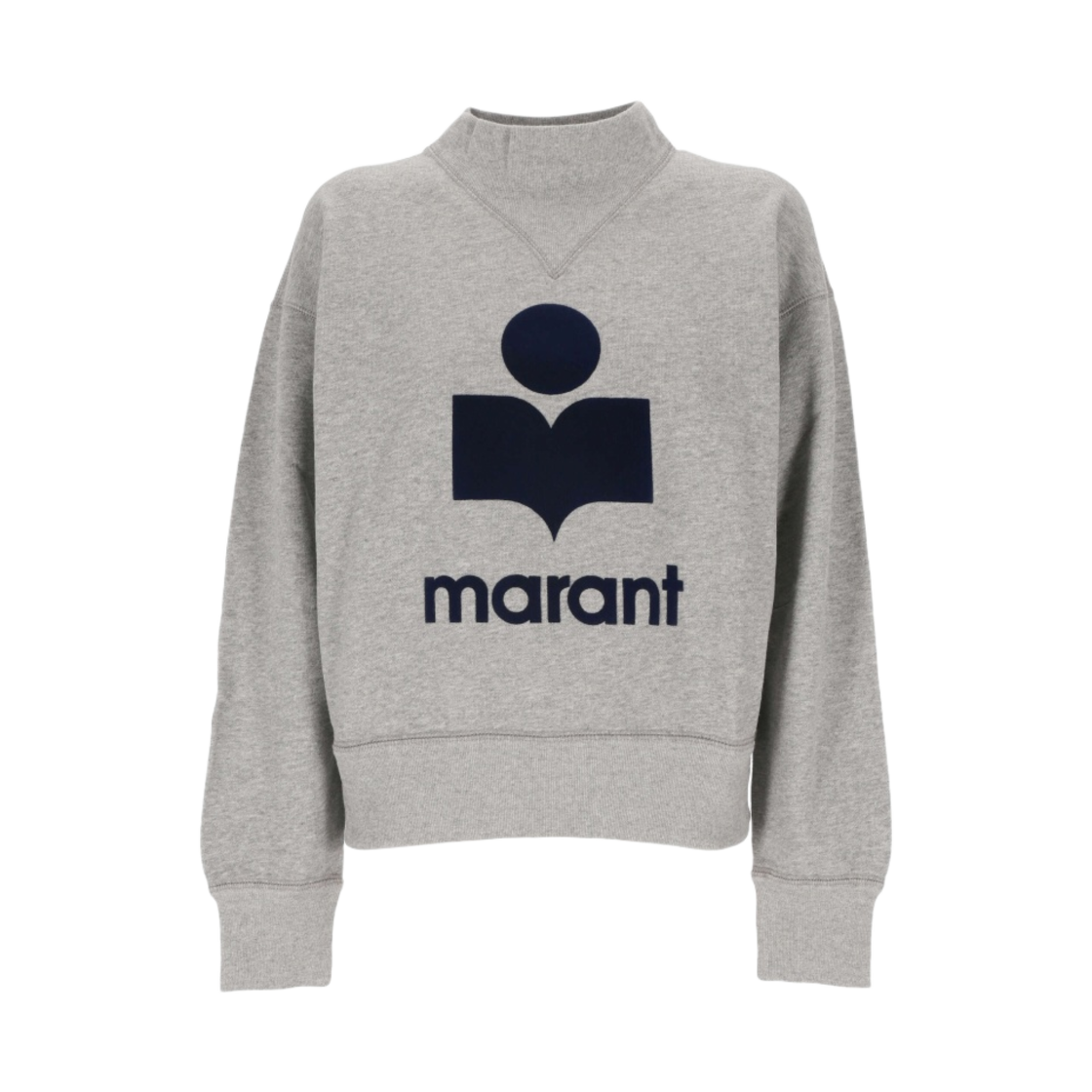 (W) 이자벨 마랑 모비 로고 스웨트셔츠 그레이 미드나잇 - 23SS((W) Isabel Marant Moby Logo Sweatshirt Grey Midnight - 23SS) - 1