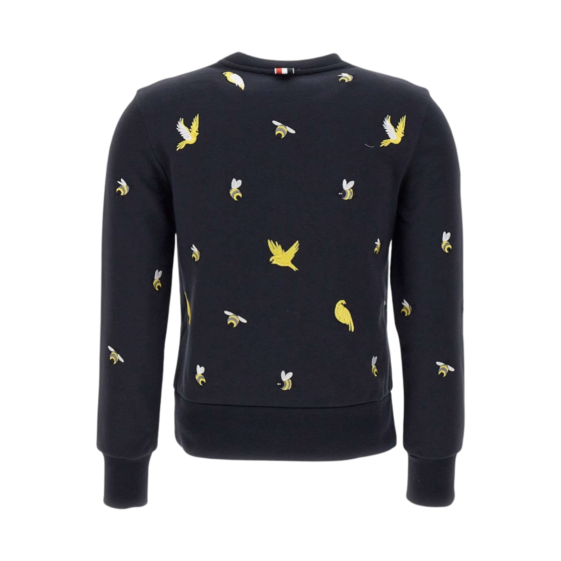 (W) 톰브라운 루프백 버드 앤드 비 스웨트셔츠 네이비((W) Thom Browne Loopback Birds and Bees Sweatshirt Navy) - 2