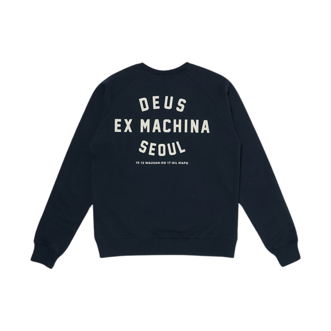 DMW48259J2-NVY/D243USW011-065 Deus Ex Machina Seoul Address Crew Navy