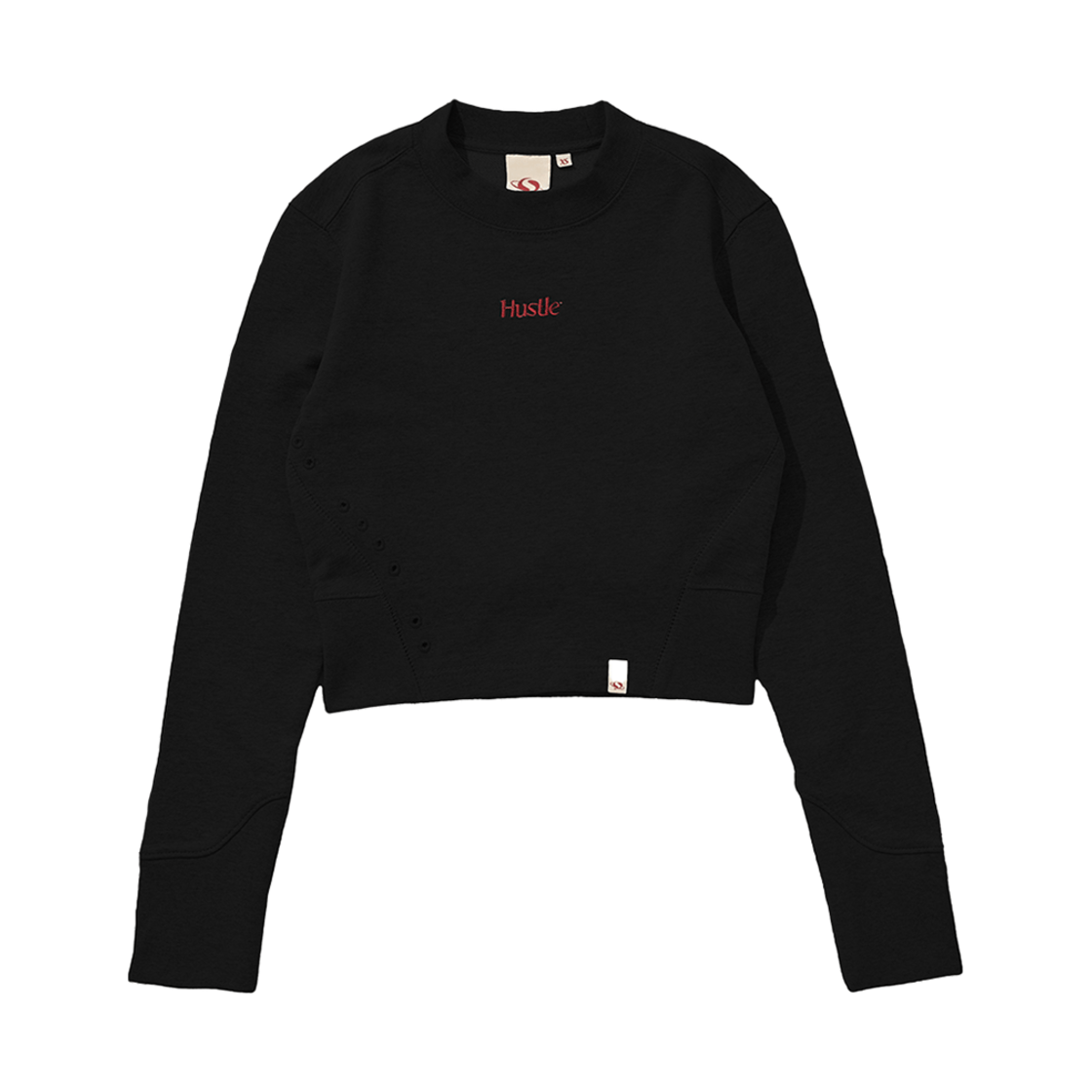 (W) 트루릴리젼 허슬 크롭 스웨트셔츠 블랙