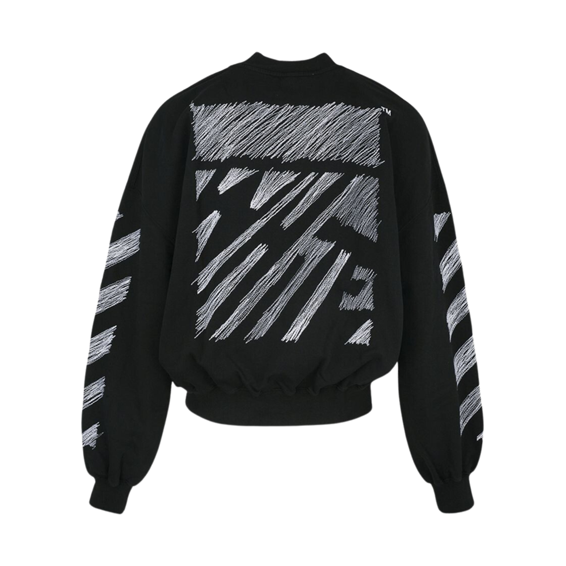 오프화이트 스크리블 다이애그 프린트 스웨트셔츠 블랙 화이트(Off-White Scribble Diag Print Sweatshirt Black White) - 2