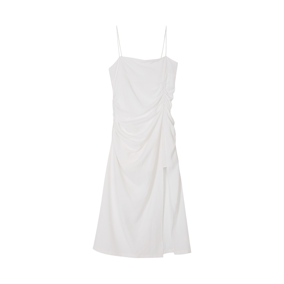 - (W) Bohemian Seoul Shirring Linen Slit OPS Ivory