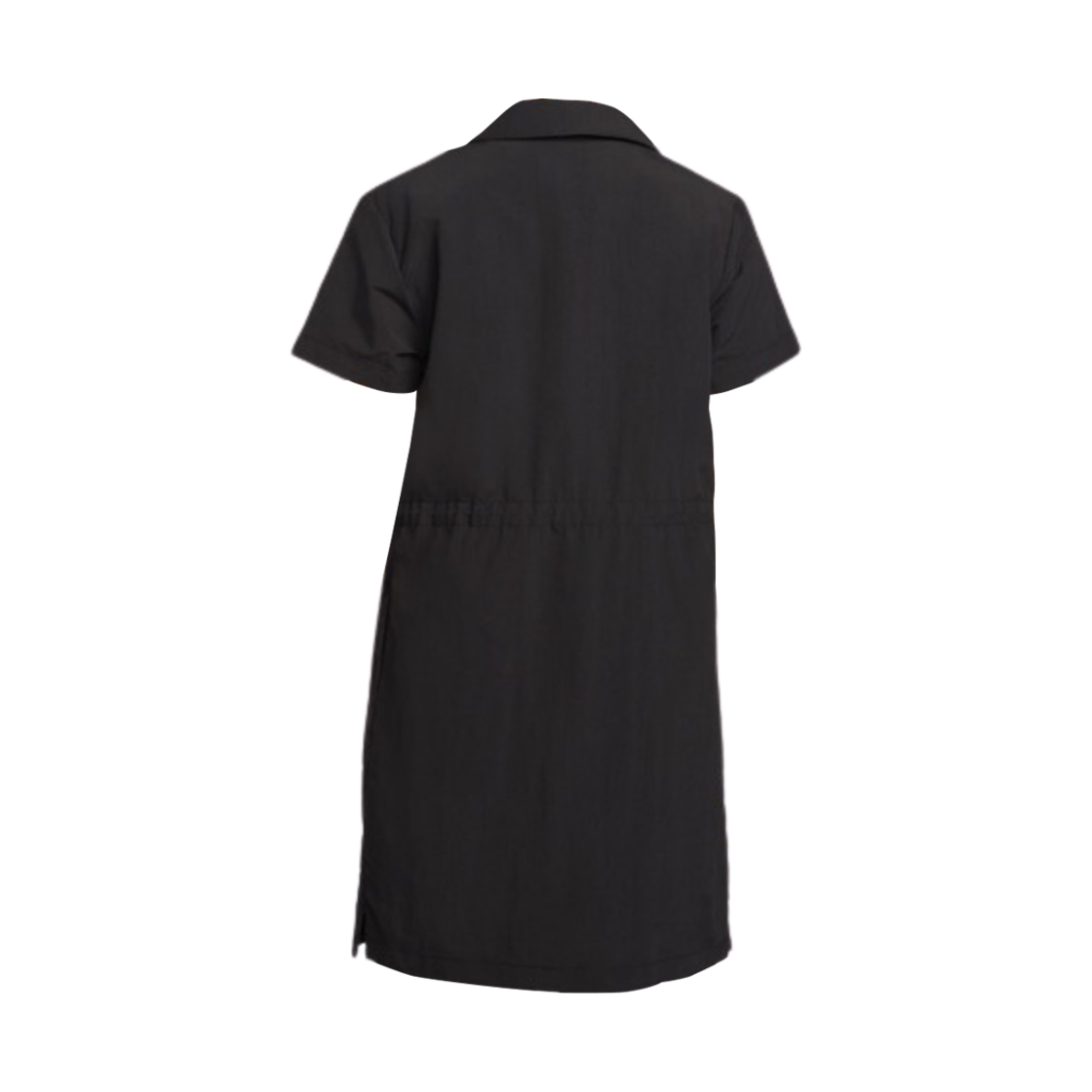 (W) 나이키 NSW 에브리씽 우븐 숏슬리브 미니 드레스 블랙 화이트 - 아시아((W) Nike NSW Everything Woven Short Sleeve Mini Dress Black White - Asia) - 2