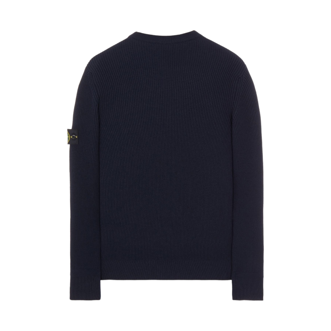 스톤 아일랜드 553C2 풀 립 울 크루넥 니트 네이비 블루 - 22FW(Stone Island 553C2 Full Rib Wool Crewneck Knit Navy Blue - 22FW) - 2