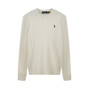 [30%적립] Polo Ralph Lauren Cable Knit Wool Cashmerer Sweater Andover Cream