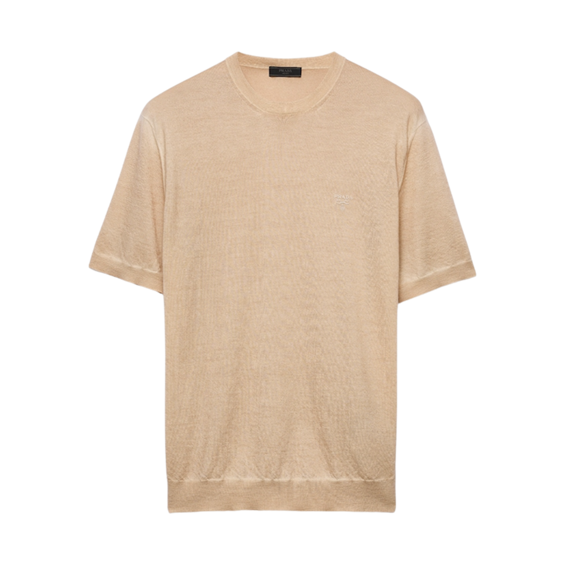 UMB937-16EM-F0241 Prada Maglia Girocollo Cashmere Crewneck Sweater Khaki