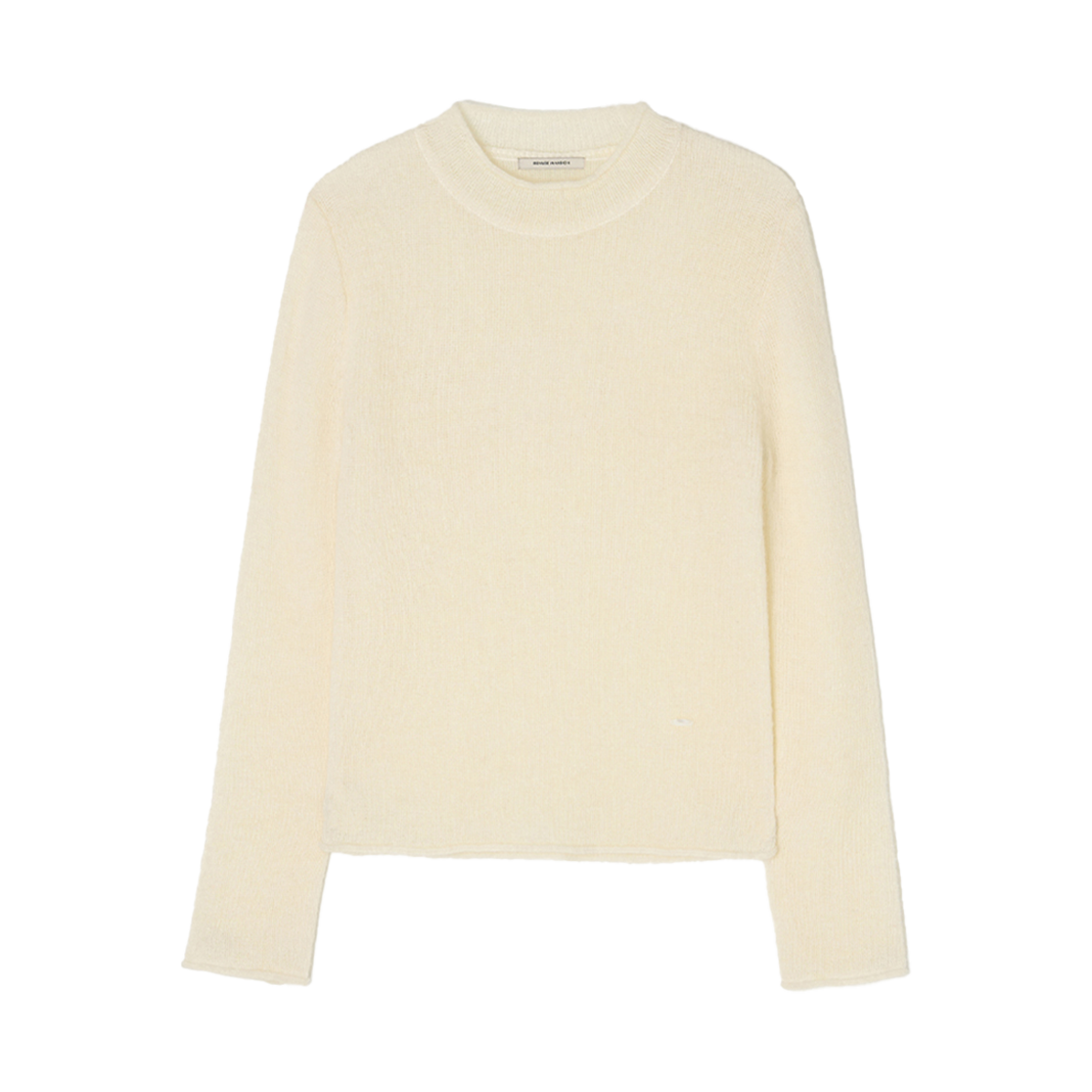 비뮤즈맨션 하프 넥 울 니트 탑 아이보리