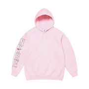 Supreme x Nike Hooded Sweatshirt Light Pink - 24SS