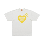 Human Made Heart T-Shirt White Yellow - Shinsaibashi Parco Store Exclusive