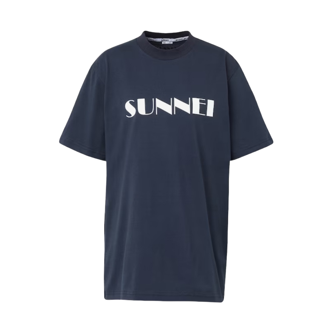 써네이 빅 로고 티셔츠 다크 블루(Sunnei Big Logo T-shirt Dark Blue)