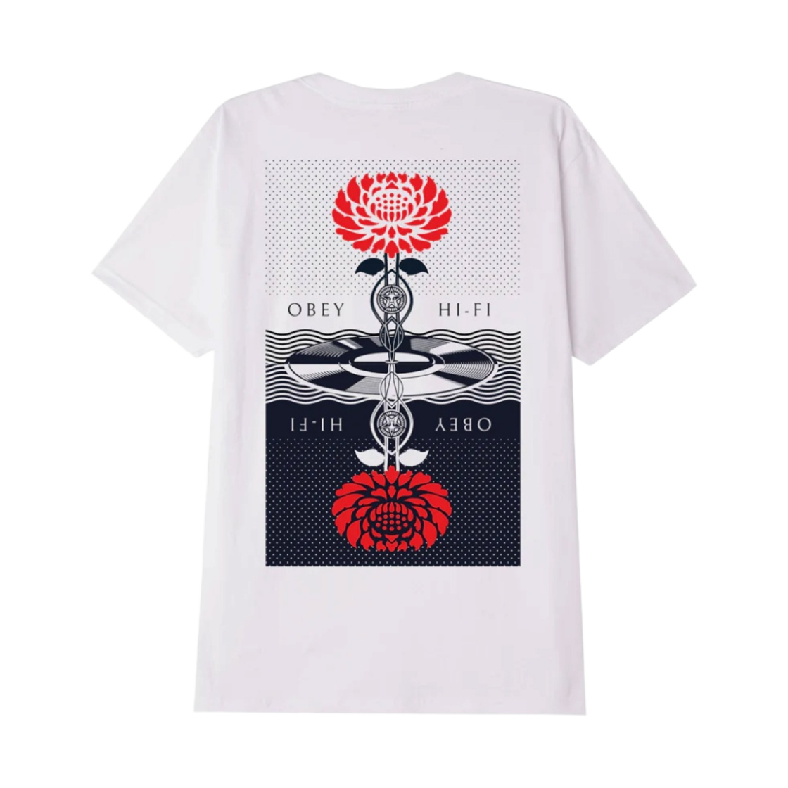 오베이 펑크 플라워 클래식 티셔츠 화이트(Obey Punk Flower Classic T-Shirt White)