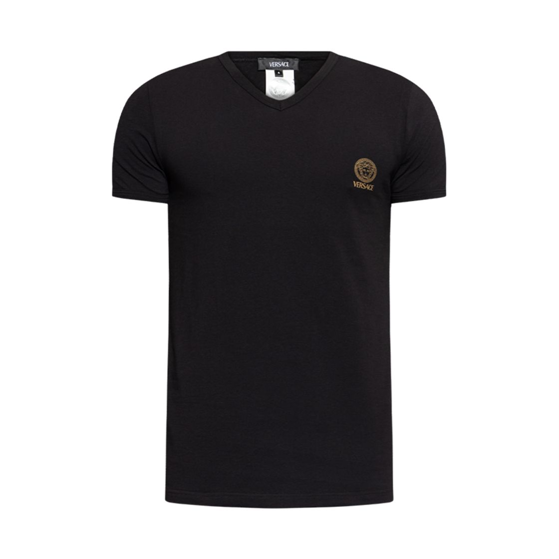 AUU01004-1A10011-A1008 Versace Lingerie V-Neck T-Shirt Black