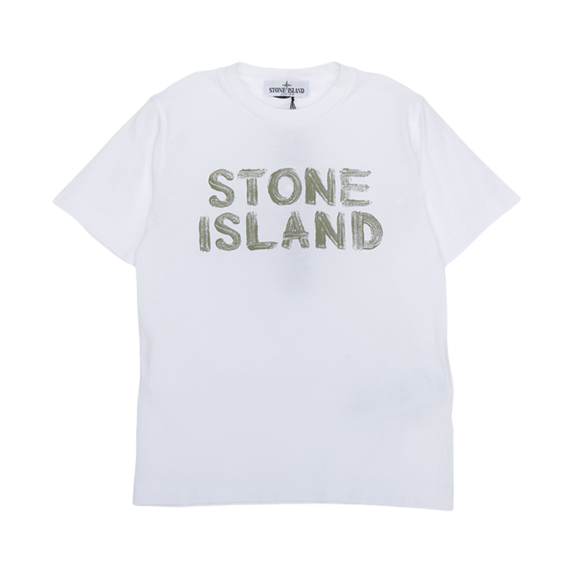 K1S1621000-10S0125-V0001 (Kids) Stone Island 2100010 Short Sleeve T-Shirt White - 25SS
