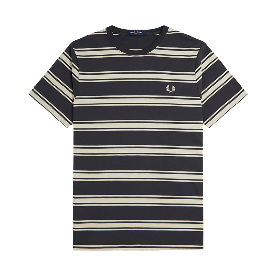 AFPM2519851-297 Fred Perry Fine Stripe T-Shirt Anchor Grey