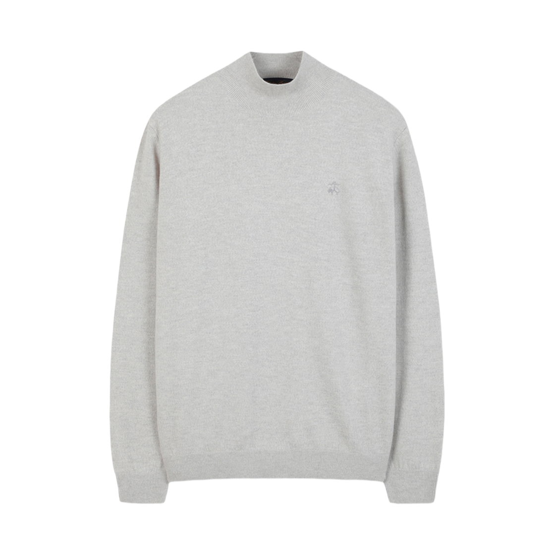 BBWUMB1013XEF Brooks Brothers Wool Half-Neck Sweater Light Grey